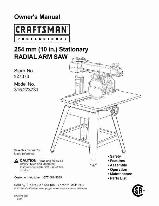 Craftsman Saw 315 273731-page_pdf